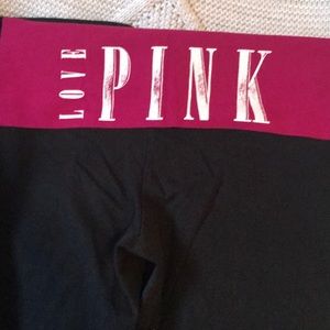 Pink yoga leggings
